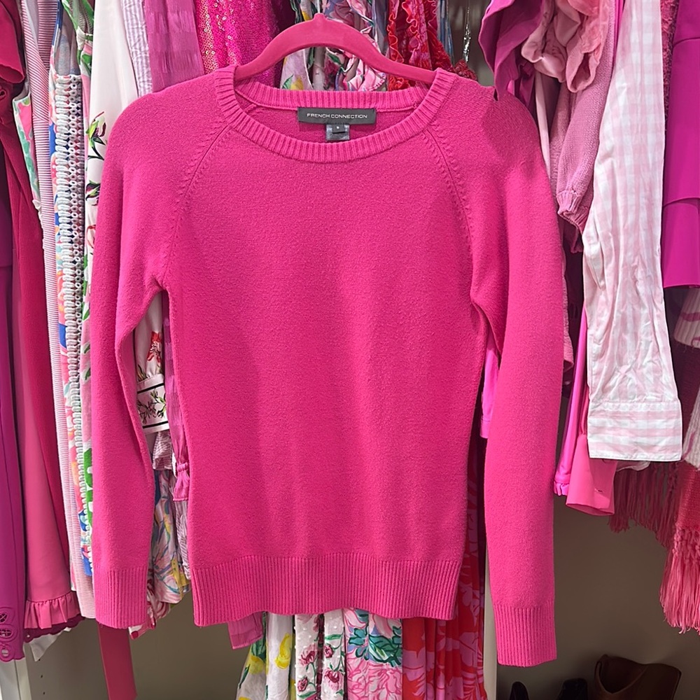 French Connection Pink Crew Neck Sweater